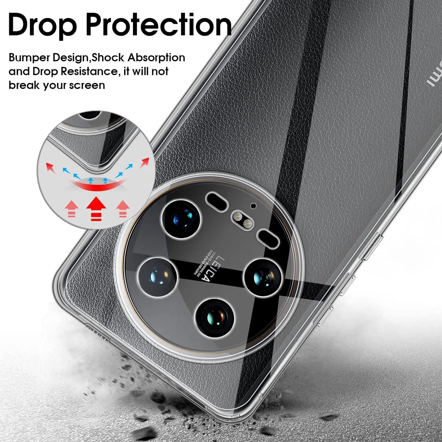 For Xiaomi 14 Ultra Case Shockproof Soft silicone TPU Back Cover For Xaiomi 14Ultra