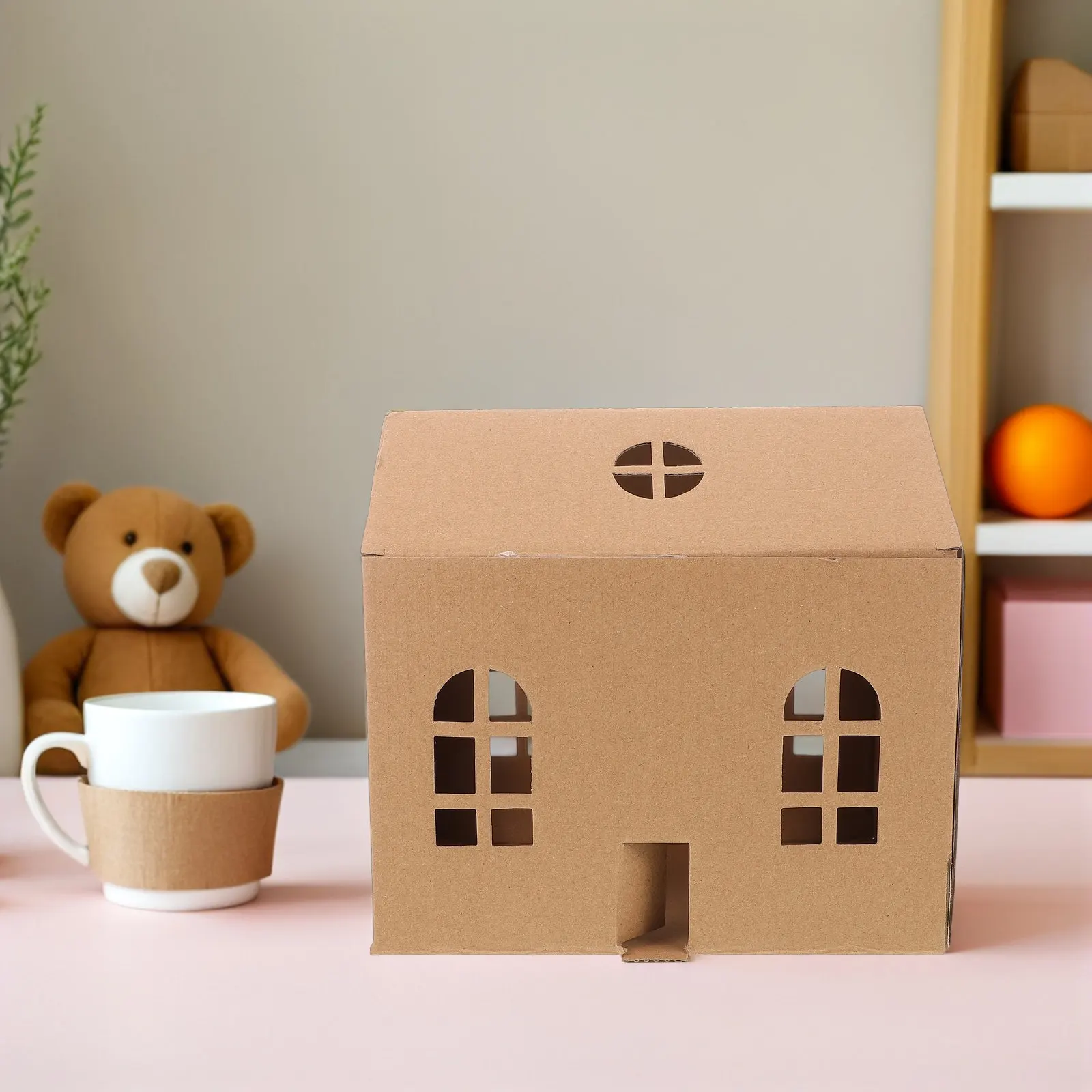 

Набор из 3 детских картонных домиков: миниатюрные модели для раскрашивания, развивающие поделки для детского сада, увлекательные модели для путешествий