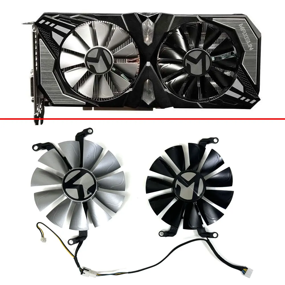 

Cooling Fan 85MM 4PIN RTX2060 GTX1660S GPU FAN For Maxsun GeForce RTX 2060 SUPER GTX1660S GTX1660 Video Card Fan