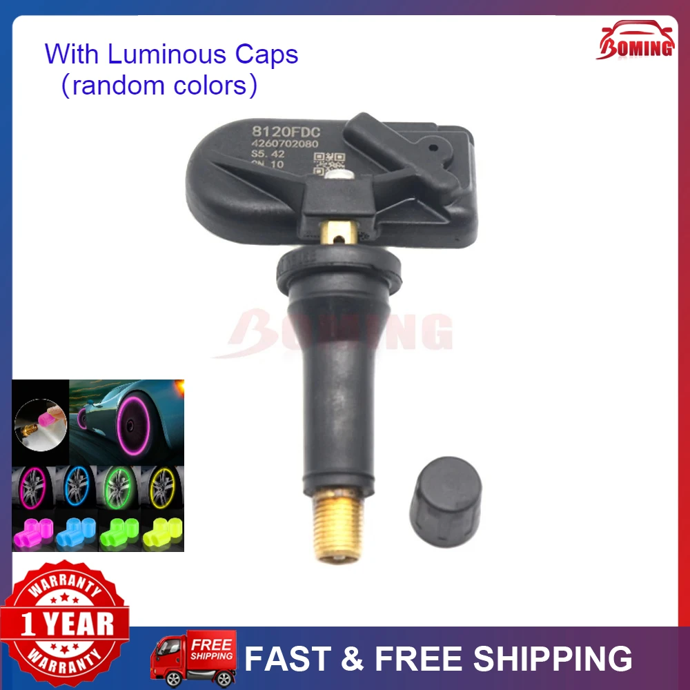 

New Car Tire Pressure Monitor Sensor 42607-02080 TPMS For Toyota Corolla Levin/Hybrid 2023- 433Mhz 4260702080 42607 02080