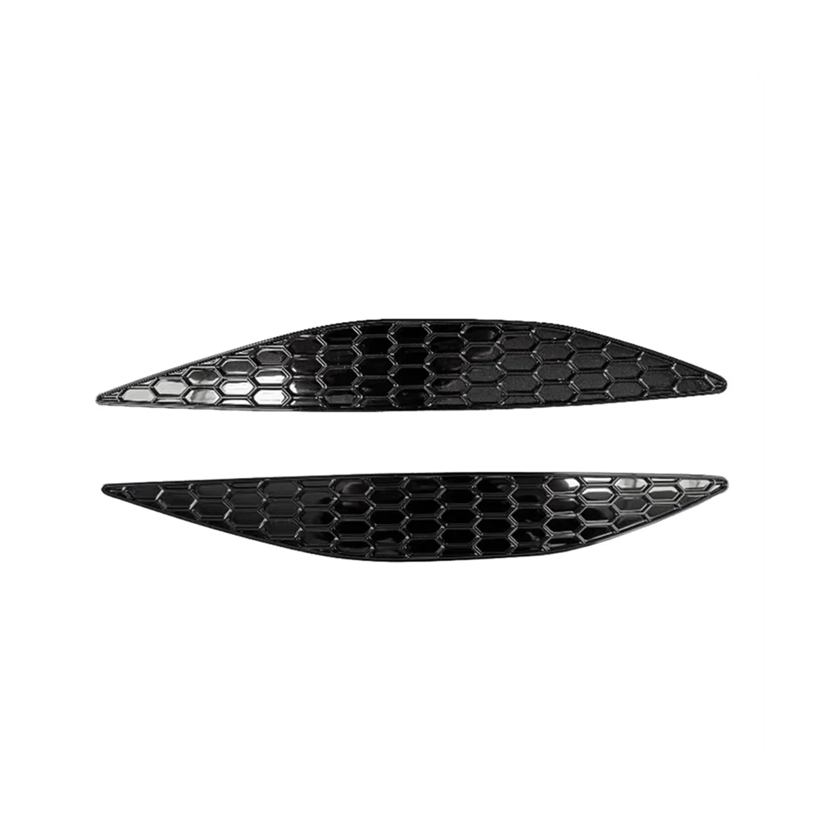 1Pair Rear Bar Honeycomb Reflector Cover Trim Styling for VW Golf 7 GTI MK7 2014-2018 Tail Fog Light Strips Sticker