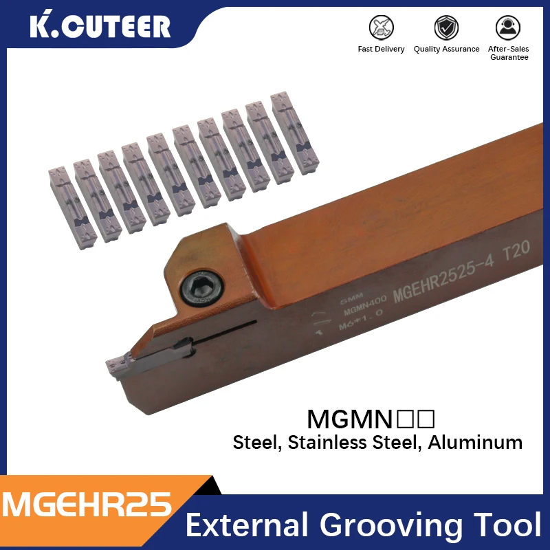 MGEHR2525 MGEHR2525-2T15/3T30/4T35/5T40  holder grooving Spring steel material MGMN200-500 CNC Lathe Insert for Turning Tool