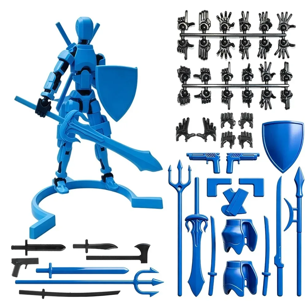 Assembly Magnetic 3D Printed Dummy T13 DIY Multi-jointed Man and Woman Lucky Doll Shapeshift Robot Figurines Desktop Decoration