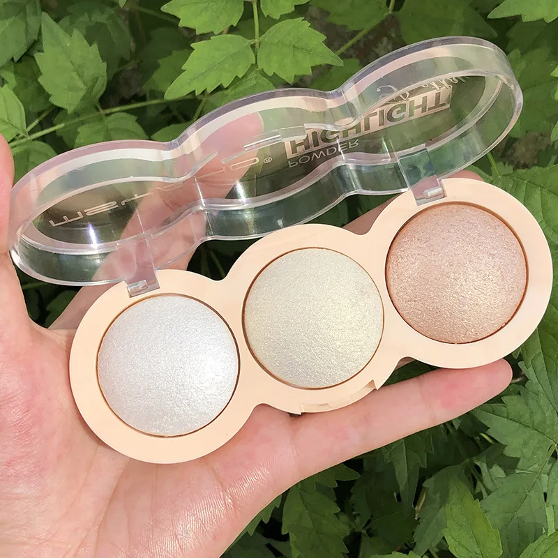 Nasthoicino Diego Diego Diego Diego Diego Diego 3 kleuren Hoogglans markeerstiften Palet Make-up Gezicht Fleuren Contour Blush Parelmoer Contour Langdurig Waterdicht