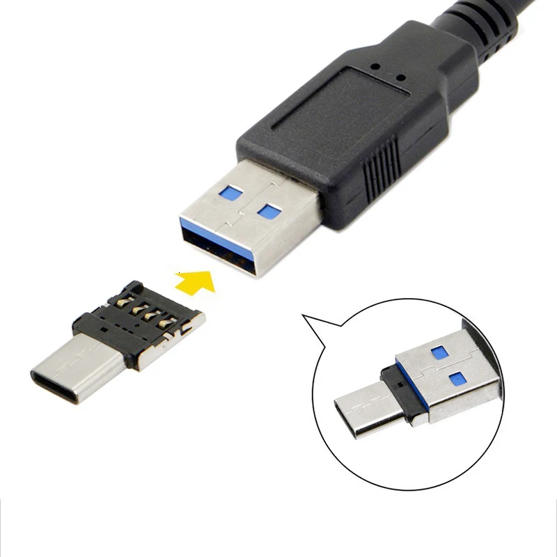 OTG typ c USB-C Micro USB na USB Adapter type-c kabel danych konwerter dla Xiaomi Huawei Samsung mysz usb Flash Drive
