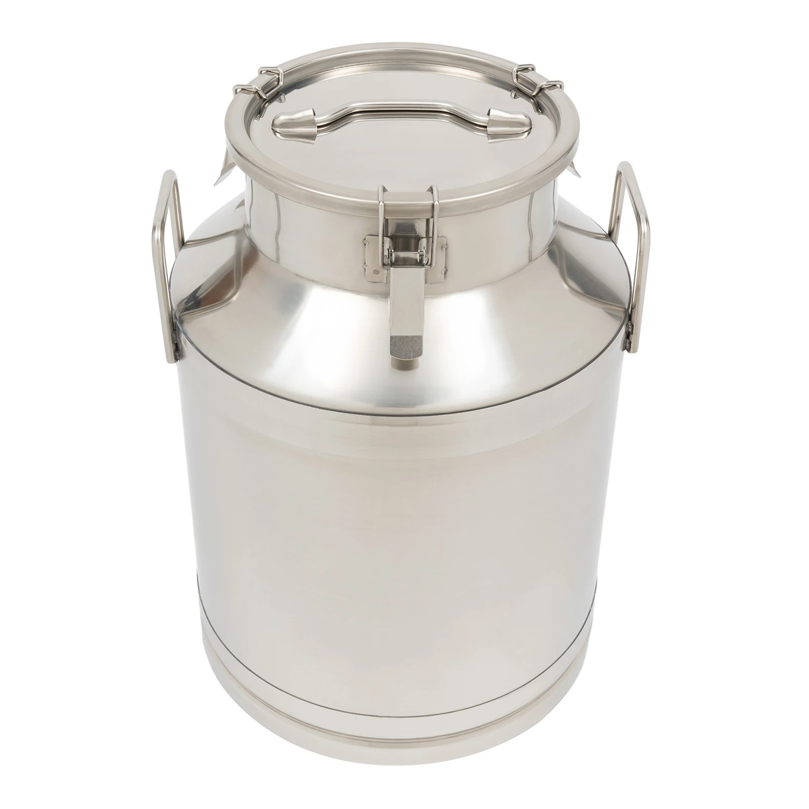 Stainless Steel Can 50L Milk Bucket Mil Can Tote Jug 13.25Gallon Barrel Canister Strong Closure for Storing Wet Food (Oil, Ghee)