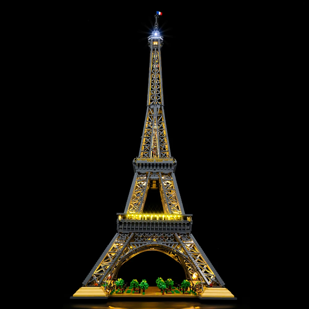 Conjunto de iluminação LED adequado para LEGO Torre Eiffel 10307 blocos de construção brinquedos de lâmpada (não inclui tijolos de modelo)