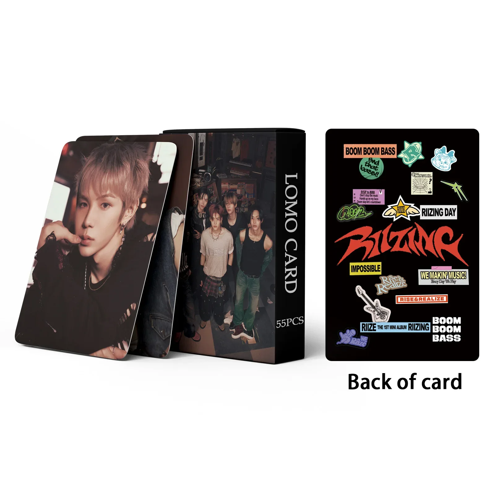 Imagem -04 - Kpop Idol Riize Novo Álbum Cartão Lomo hd Impresso Photocards Shotunseok Sungchan Wonbin Sohee Anton Fãs Presente 55 Pcs por Conjunto