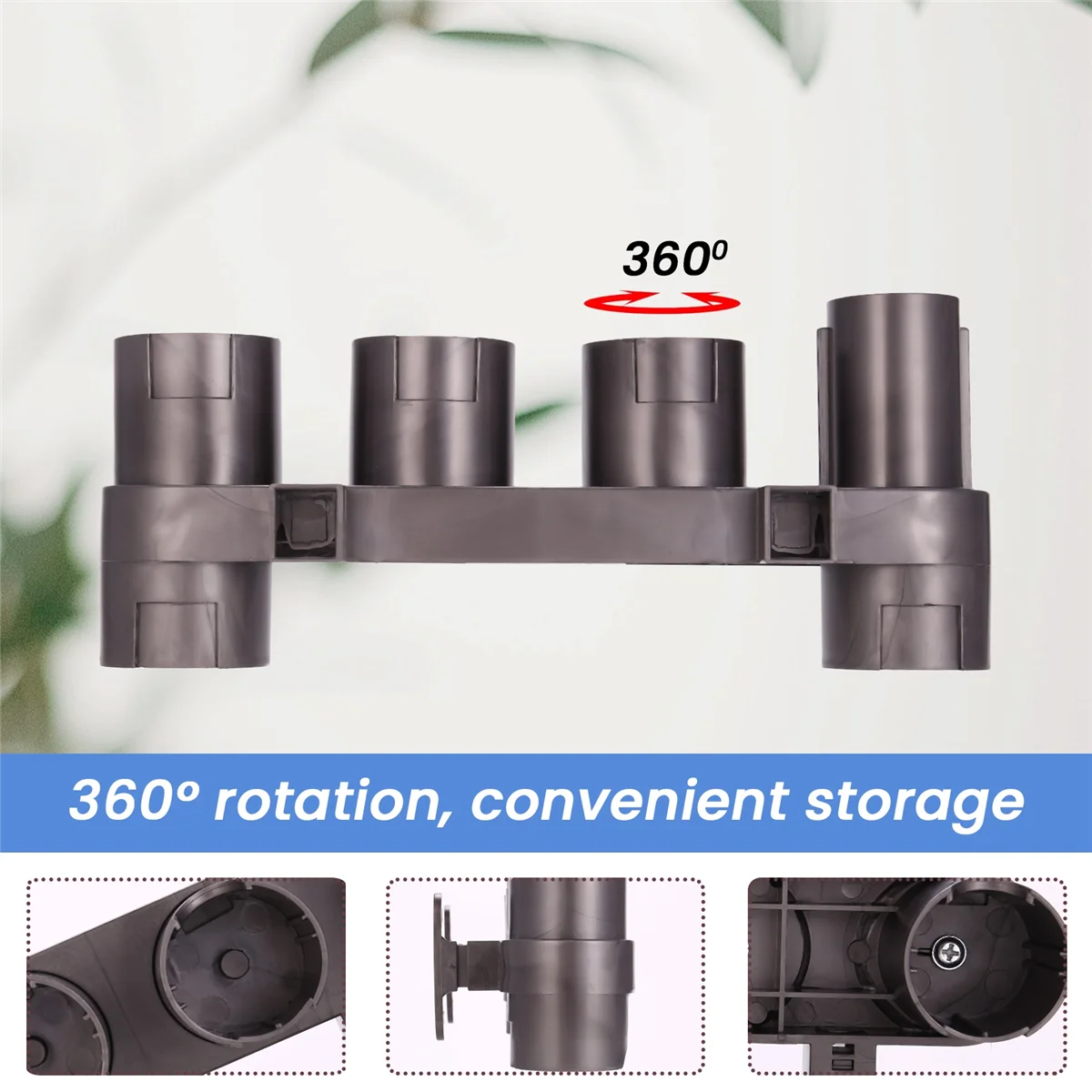 AT412PCS Accessory Holder for Dyson Vacuum Cleaner V15 V12 V11 V10 V8 V7 Attachment Holder Wall Mount Tool Holder Organizer