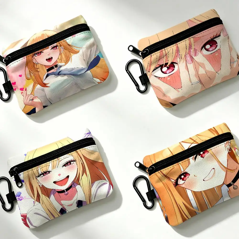 My Dress-Up Darling M-Marin Kitagawa Wear-resistant Oxford Cloth Coin Purse Portable Backpack Hanging Card Storage Bag