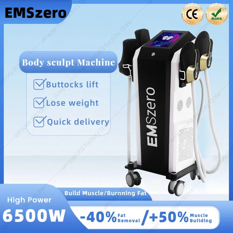 

EMSzero EMS Sculpt Machine New 6500W RF Body Sculpting Fat Slimming Technology Muscle Stimulation 15 Electromagnetic Weight Loss