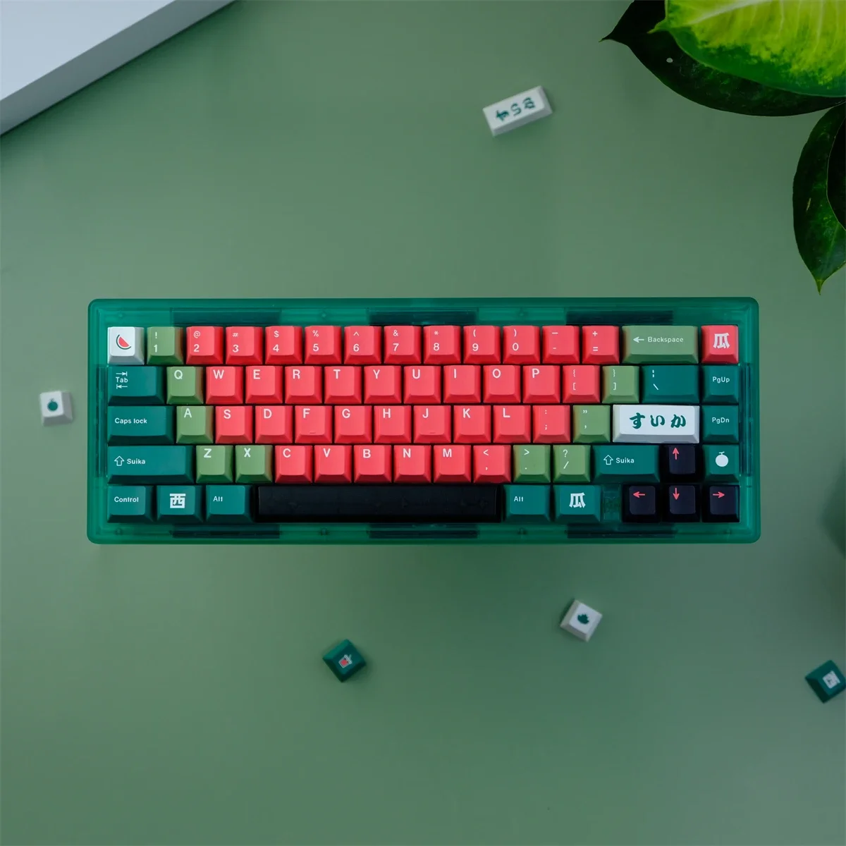 129Key Watermelon Keycaps Cherry Profile Keycap PBT Dye Sublimation Keycap For Switch Mechanical Keyboard Cherry Key Caps