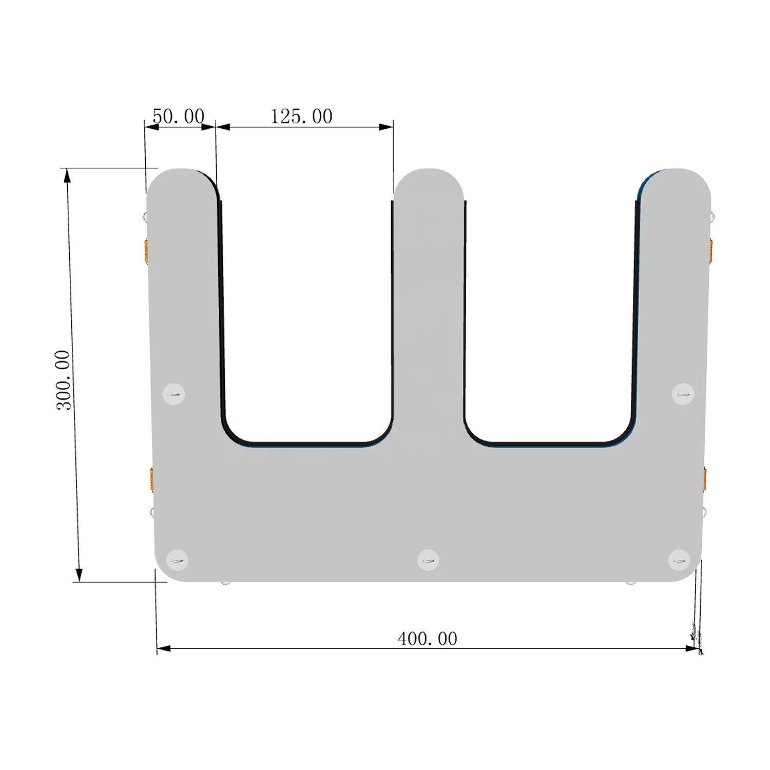 Custom E-Shape Inflatable Yacht/Boat Pontoon Float Jet Ski Dock