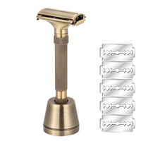 New Design Luxurious Razor Butterfly Open Adjustable Safety Classic for Superb Mens Shaving Razor Barber Shaver