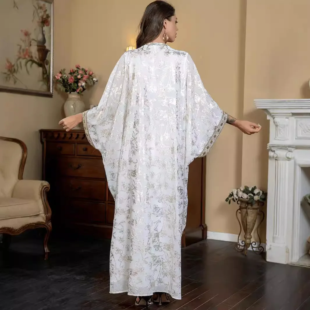 Abito da donna musulmano del Medio Oriente Abaya con abito abbronzante estivo transfrontaliero per il commercio estero