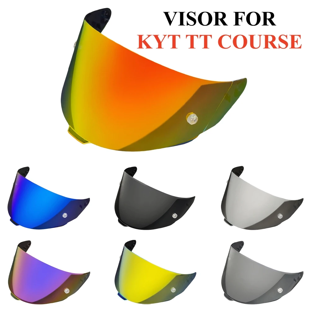 Visera para KYT TT COURSE, lente para Casco de motocicleta, cascos integrales, accesorios para motocicleta, parabrisas KYT Capacete TTC VESC-8