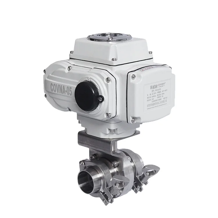 COVNA 90-Day Window Electric Actuated Ball Valve Tri Clamp Electric Actuator Butterfly Valve Motorized Electric Valve For Water