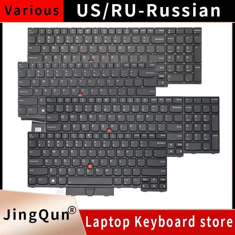 

Replacement RU Laptop Keyboard For Lenovo Thinkpad E14 L14 R14 T13S T14S E15 Gen1 Gen2 Gen3 Gen4 Layout Russian Backlit