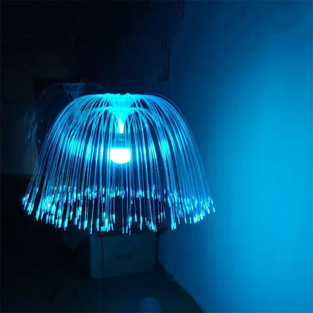 Outdoor Fiber Optic Jellyfish String Light Christmas Dandelion Fairy Light Hanging Garland Lamp For Garden Patio Tree Decor