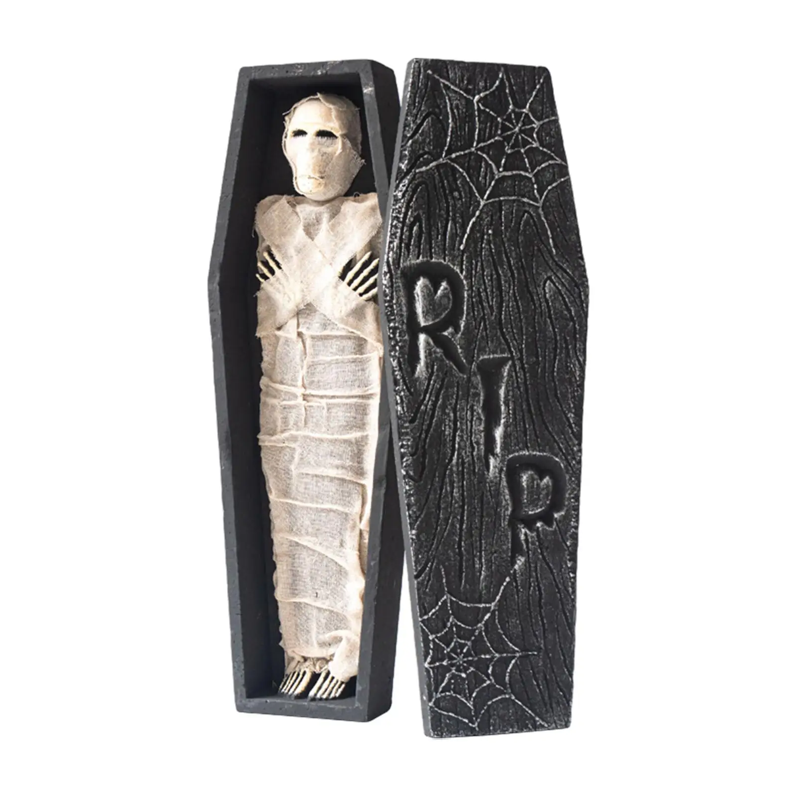 تمثال التابوت ديكور الهالوين ديكور الحفلات زاحف KTV الحلي الحديقة #4