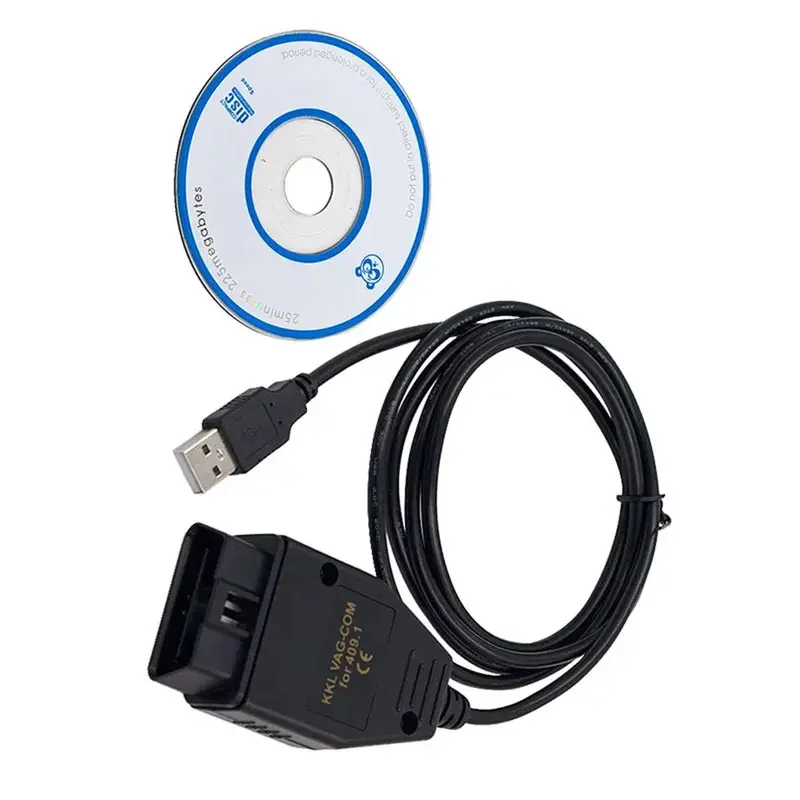 

VAG-COM KKL 409.1 USB Diagnostic Cable OBD2 Scanner Compatible with VW/Audi/Seat/Skoda 1994+