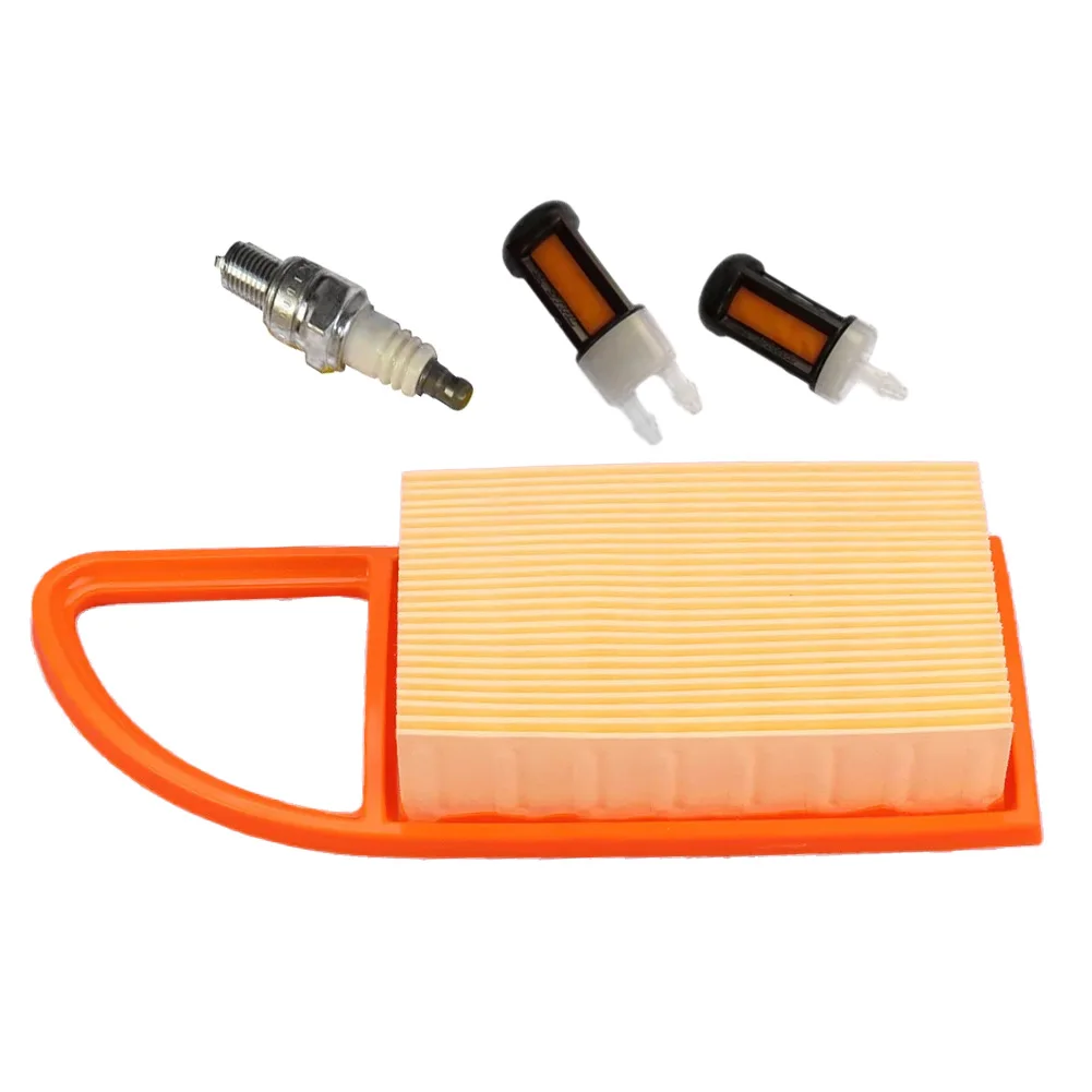 4282-141-0300 4282-007-3600 Fuel Air Filter Spark Plug Kits Fit for Stihl BR600 BR550 BR500 BR700 Backpack Blower