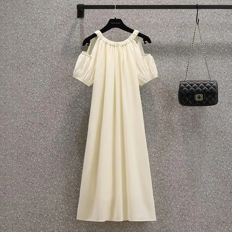 Sommer Lange Vintage Loch Casual Rüschen Maxi Strap Camis Kurzarm Everning Night Plus Größe Kleid Vestidos Sexy Frauen