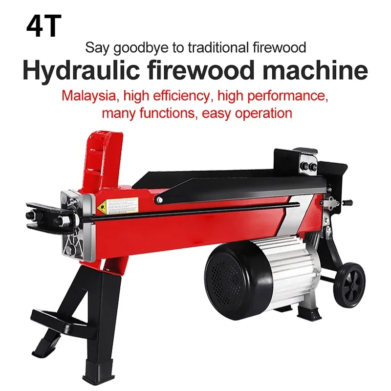 Electric Wood Splitting Machine 4T Electric Firewood Cutting Machine Electric Log Splitter for Wood Logging Chopping Wartifact