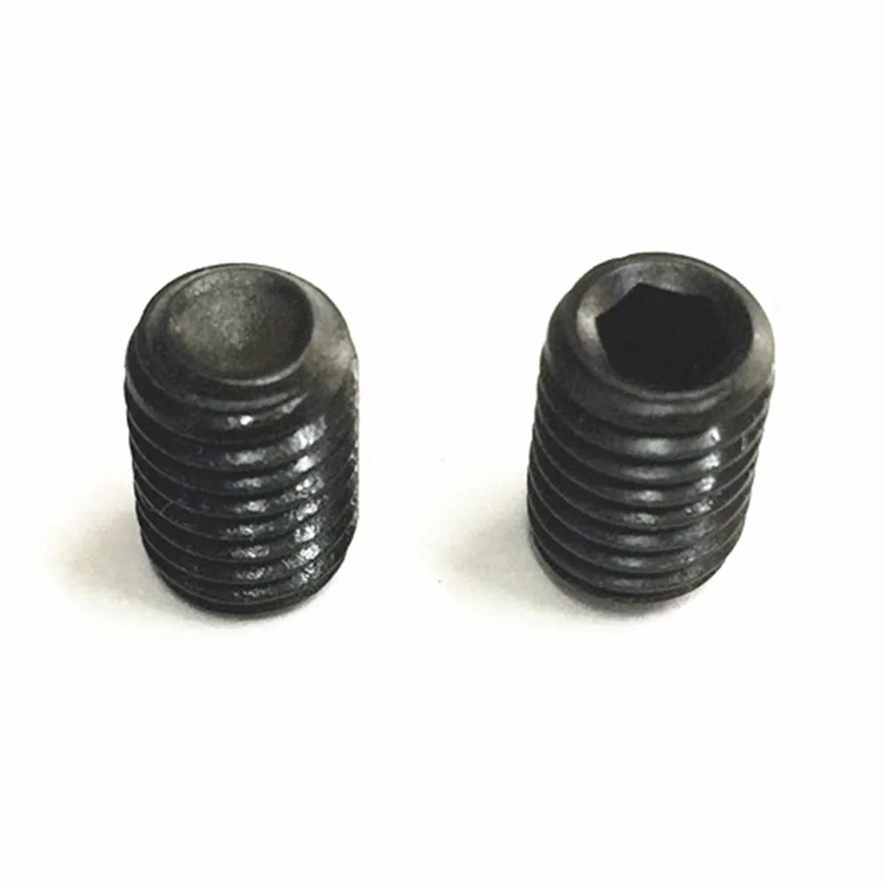 10pcs M2x3/M3x3/M3x4/M4x4mm Alloy Steel Metric Thread Cup Point Grub Screw Inner Hexagon Socket Set Machine Screw Bolts RC parts