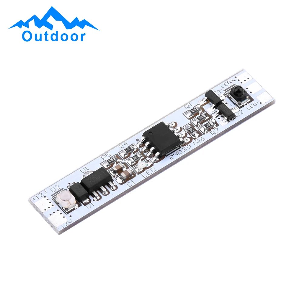 2PCS Human Body Sensing Module 3 Colors Variable Light Single Color Manual Scanning Switch Module Line Light Switch Module