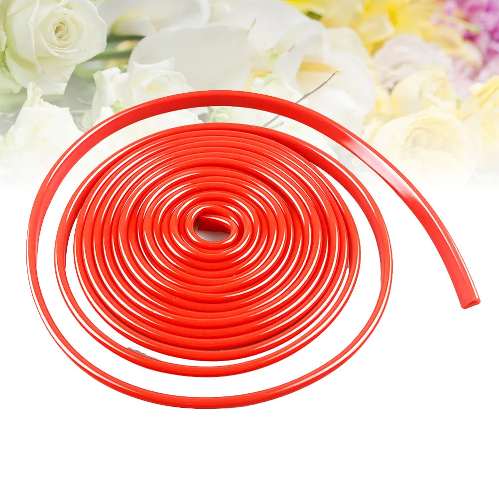5m Car Door Sealing Strips Red Anti-Shock Scratch Protector Heat Resistant Waterproof PVC Material Easy to Install