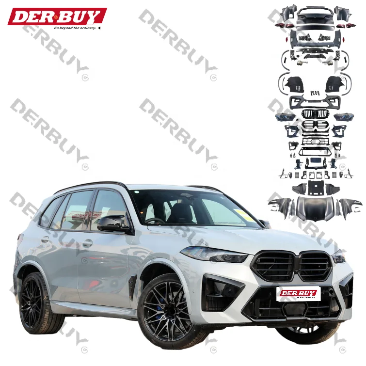 Комплект кузова нового дизайна 1:1 для BMW X5 серии E70 2008 2009 2010 2011 2012 2013, обновление в стиле G05 F95 X5M