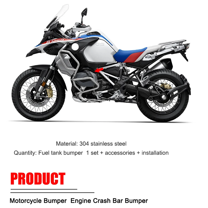 2023 New Engine Crash Bar Bumper Frame Protection Reinforcements Bar Kit For BMW R1250GS R 1250 GS ADV Adventure GSA 2019-2022