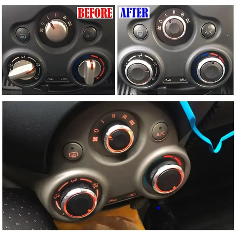 Highly Recommended AC Knob For Nissan New Sunny March Cube Versa Note Air Conditioning Heat Control Switch Button Knobs Accessor