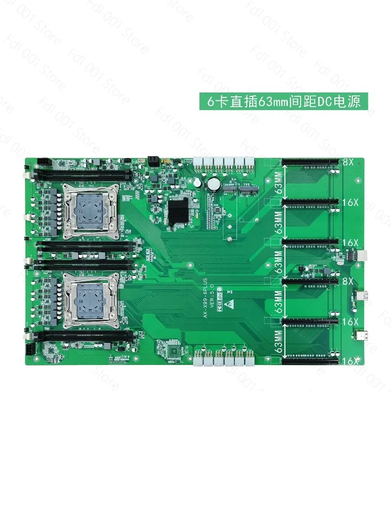 For ALEO dual-channel X99 in-line 6 graphics card GPU artificial intelligence AI model training calculation supercomputer