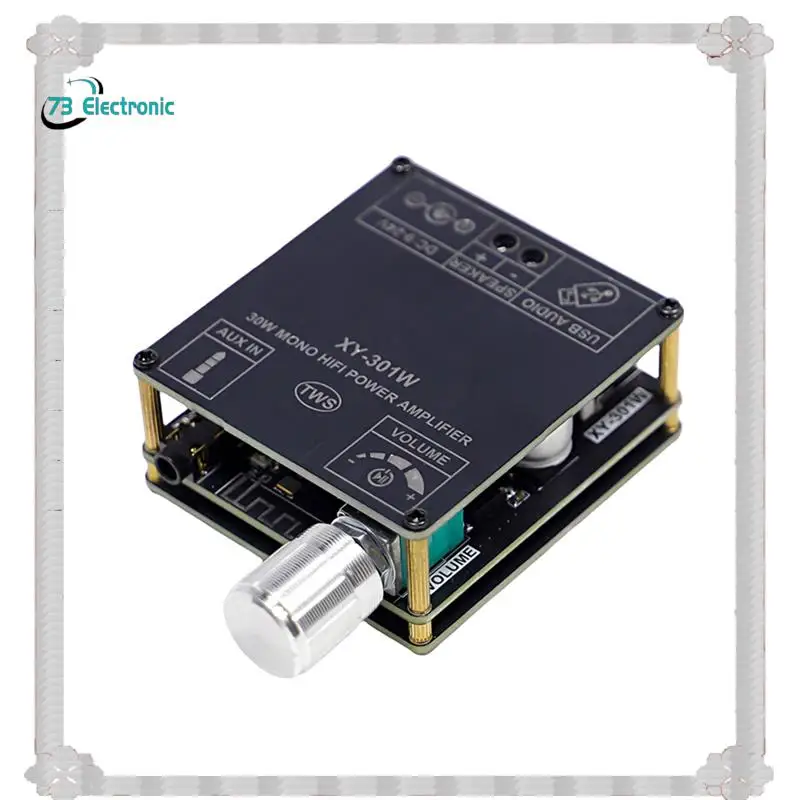 

24-часовая доставка XY-301W Bluetooth цифровой аудиоусилитель плата 30 Вт моно TWS настоящие беспроводные колонки стерео подключение