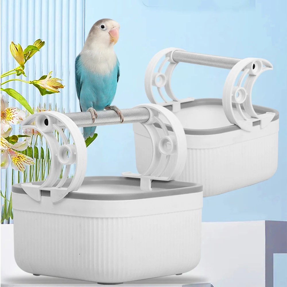 Estação de defecação de papagaio rack pássaro desktop suporte plataforma pouso gaiola acessórios para pássaros suprimentos produtos para animais de estimação