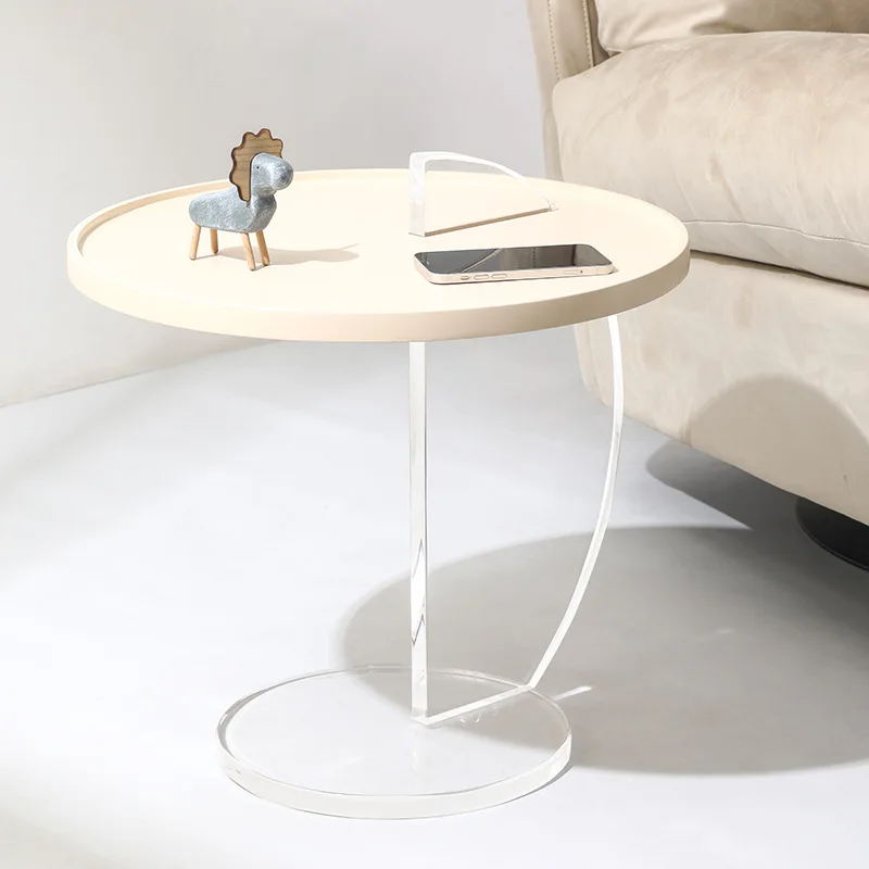 Acrylic side table, transparent side table, sofa, sailboat coffee table