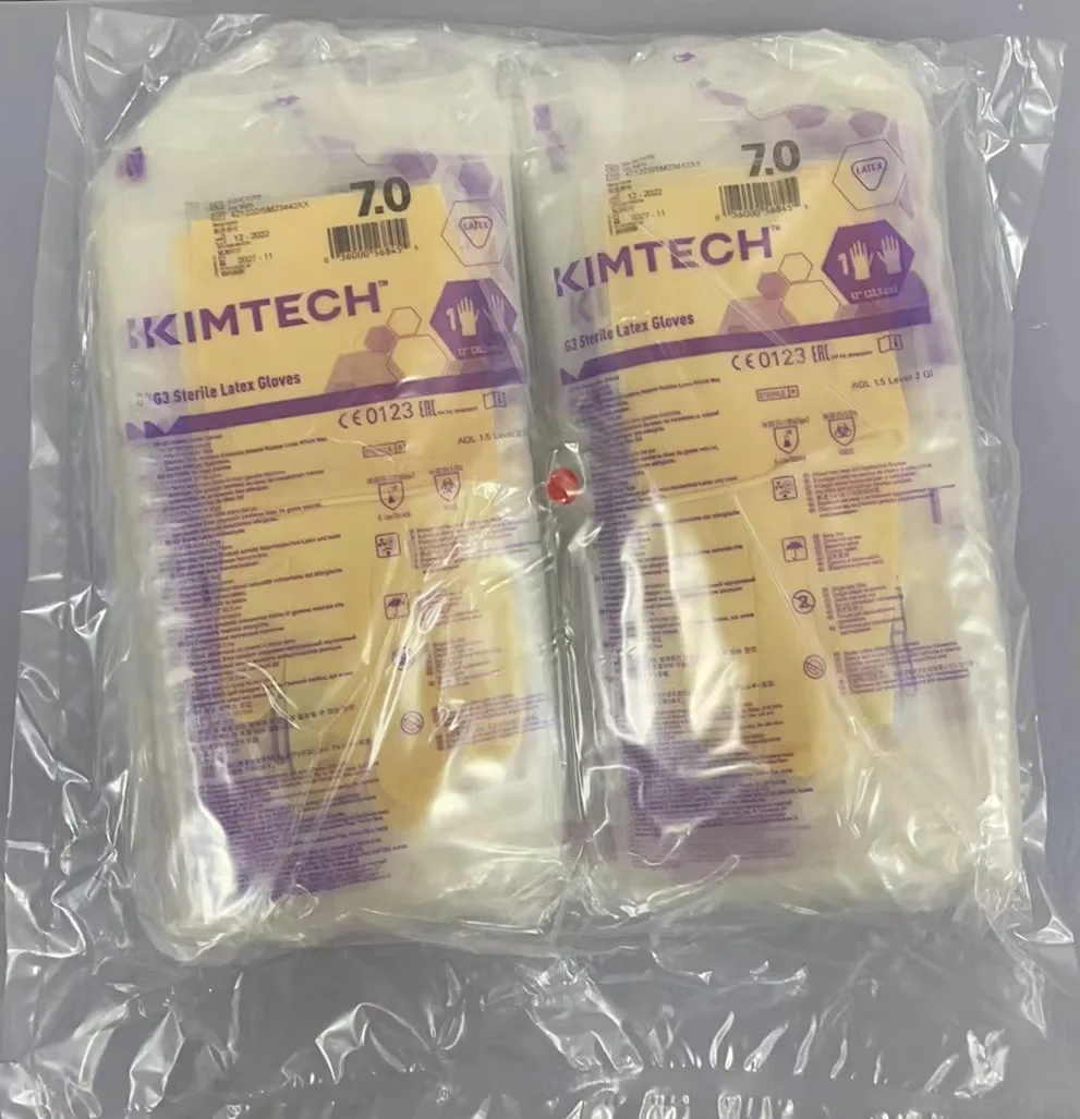 Ansell Kimberly-Clark Kimtech™G3 latex 12 inch (20 pairs) Beaded Cuff ISO4 cleanroom specific glove 30cm long