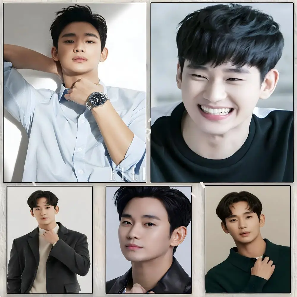 Kim Soo Hyun Individual Actor Painting Calligraphy Canvas Print Wall Mural for Living Room Decor Gifts