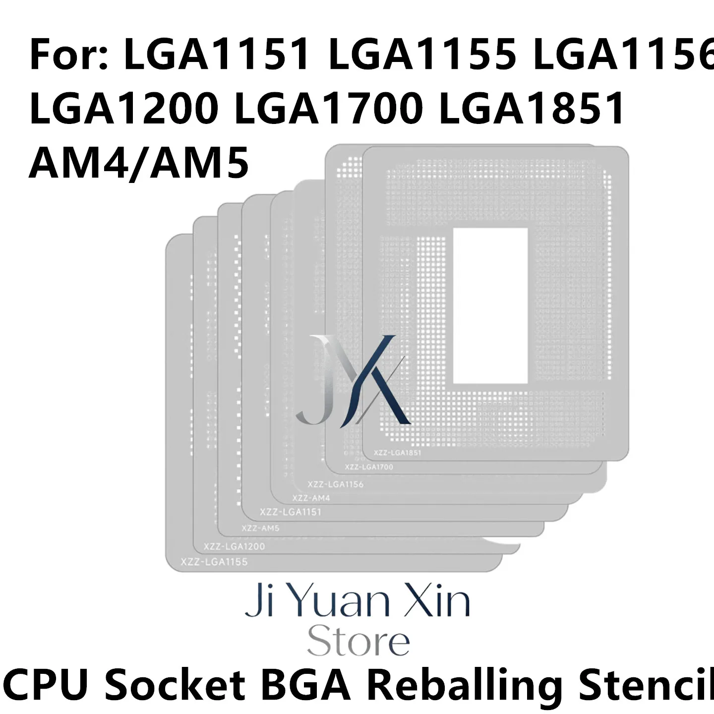 For Am4 AM5 LGA1851 LGA1200 LGA1700 LGA1151 1155 1156 CPU foot printing solder paste steel mesh scraping tin paste BGA Stencil