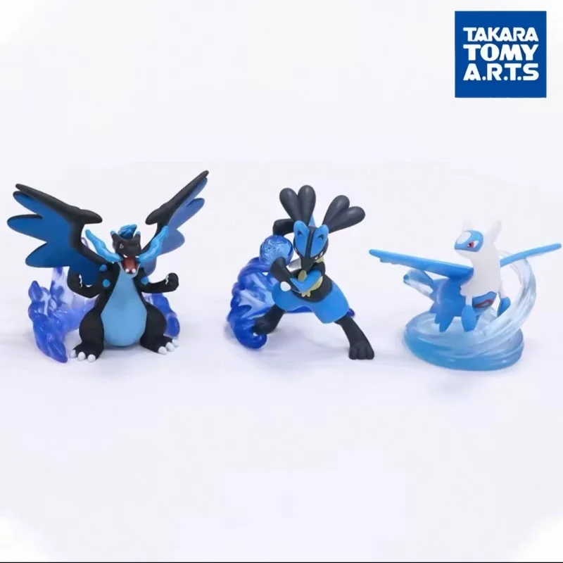 Takara Tomy Pokemon Capsule Action Figure Lucario Latios Battle Collectible Figurine For Collection Desktop Display Decoration view 2