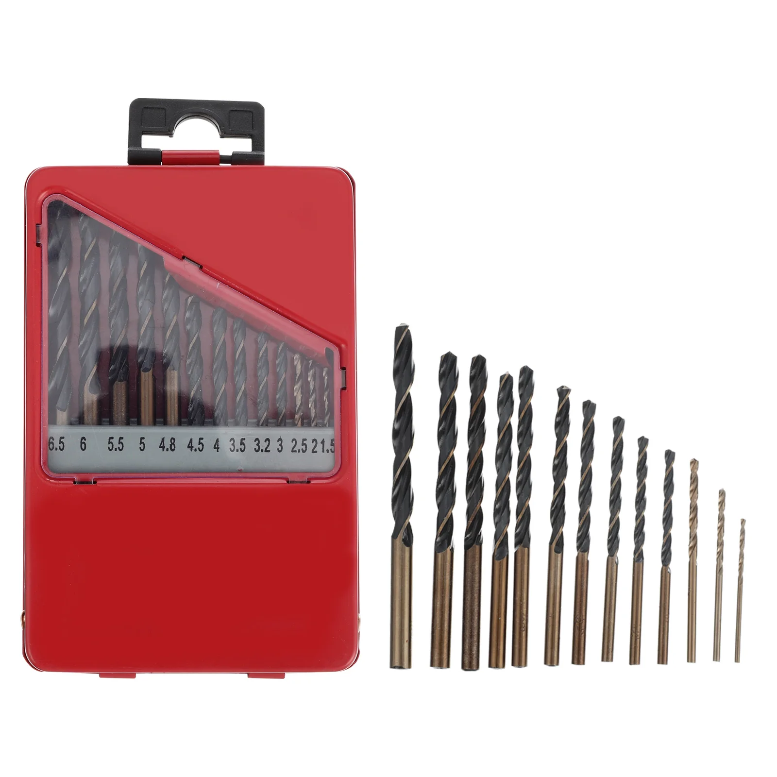 

13pcs Drill Electric Drilling Tool Steel Drill Bit Bits Set for Iron Copper Aluminum Stainless Steel Wood Plastic