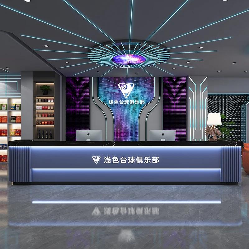 Commercial Reception Counter Executive Cashier Cashier Luxurious Advisory Counter Front Modern Mostrador Oficina Furniture