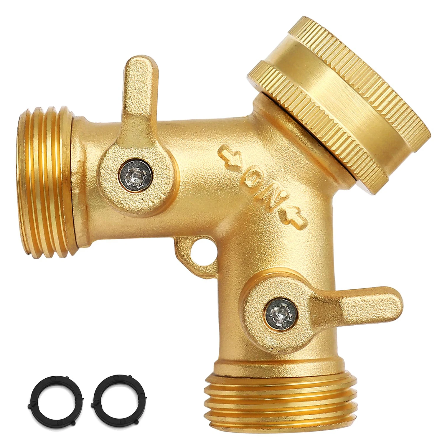 

Brass 3/4" Garden Hose Splitter Outdoor Faucet 1/2/3 set Tap Y-Type Watering Connector Garden Tap For