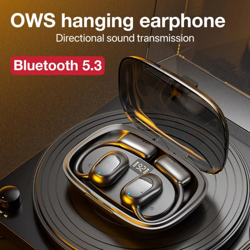 

EYOUONEW OWS Earhook Earphones Bluetooth 5.3 Low Latency Gaming Sport Headset HiFi Stereo Noise Reduction Earbuds for