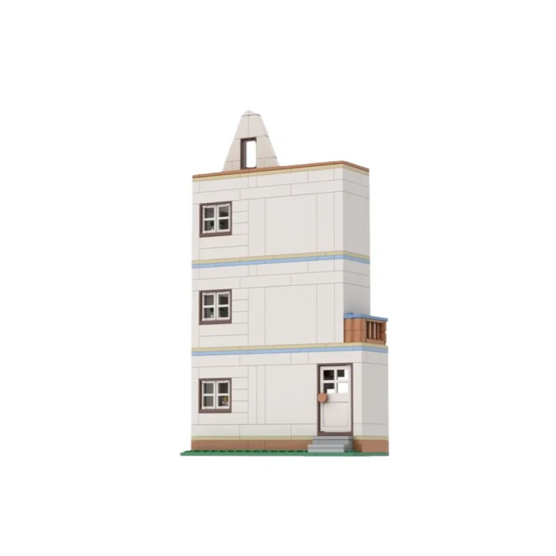 لعبة مكعبات البناء MOC، نموذج منزل صغير، 241 قطعة، تماثيل إبداعية، هدية احتفالية، مناسبة للجميع