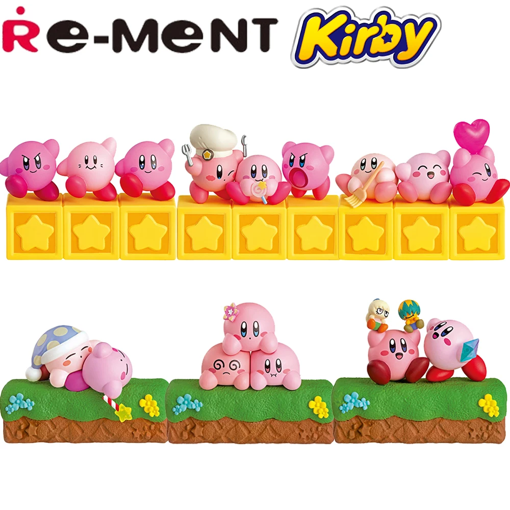 

In Stock Original Re-Ment Star Kirby 30Th Poyotto Collection Full Set Cute Model Toys Kawaii Kirby Figures Gifts for Fans Girls