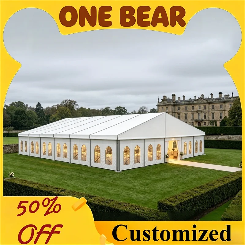 Custom Size Aluminum Frame PVC A Frame Tent Large Outdoor Marquee Shelter For Wedding Ceremony Banquet And Commercial Event Use
