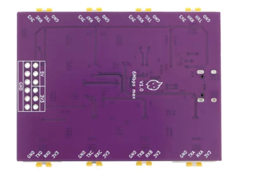 High-Speed USB Type-C to 8-Channel TTL Serial Port Communication Conversion Module 6Mbps CH348 Chip USB to TTL Converter